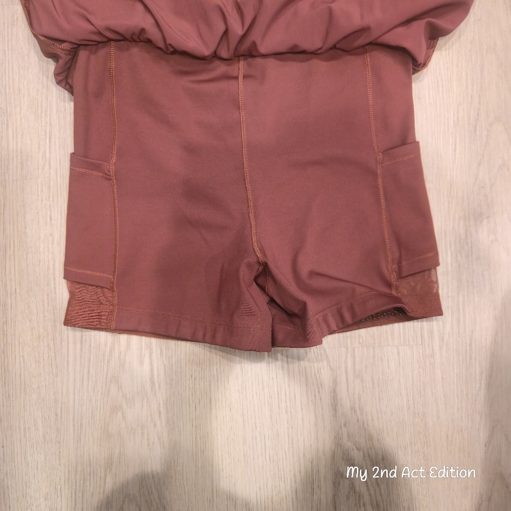 CALIA COURT COLLECTION SKORT SMALL RUST BROWN - Picture 3 of 9